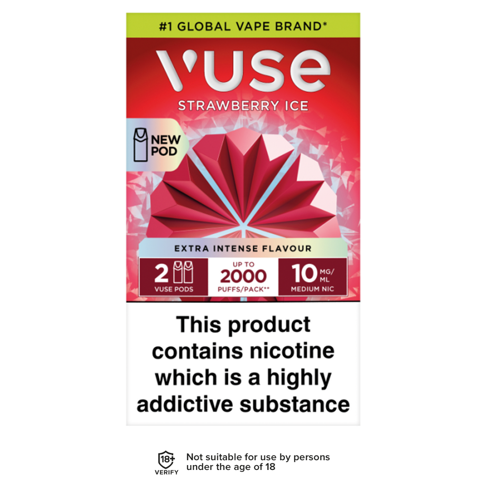 Strawberry Ice Vuse Pro Pods 10mg