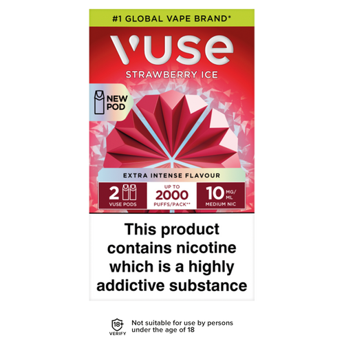 Strawberry Ice Vuse Pro Pods 10mg