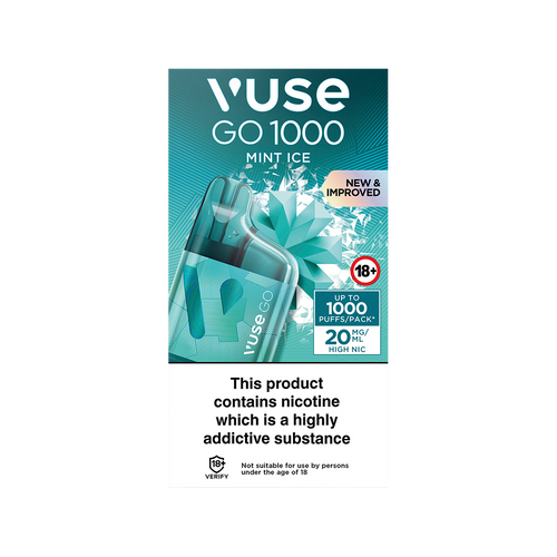 Mint Ice Vuse Go 1000 Box Disposable Vape