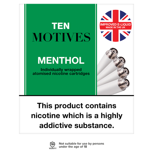 10 Motives Menthol Refills - 4 Refills