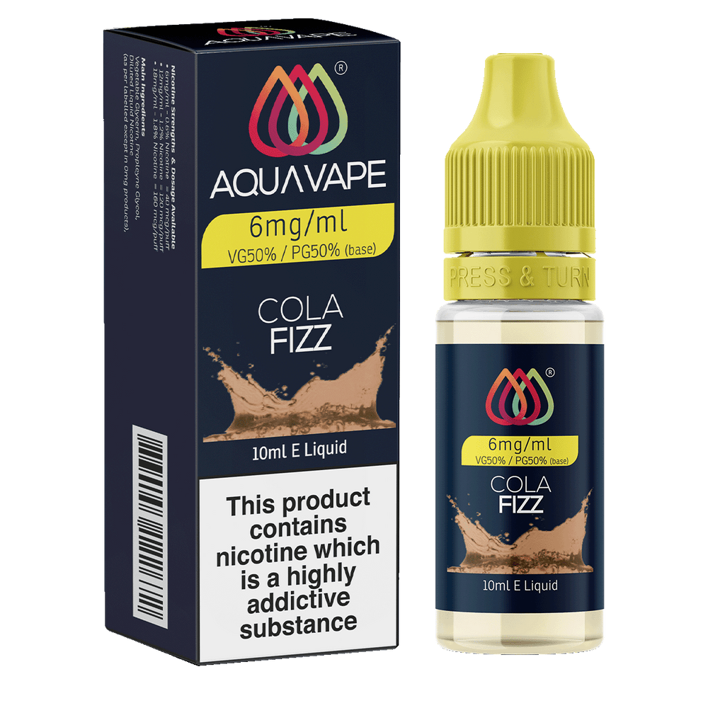 Cola Fizz E-Liquid by Aquavape - 10ml 6mg