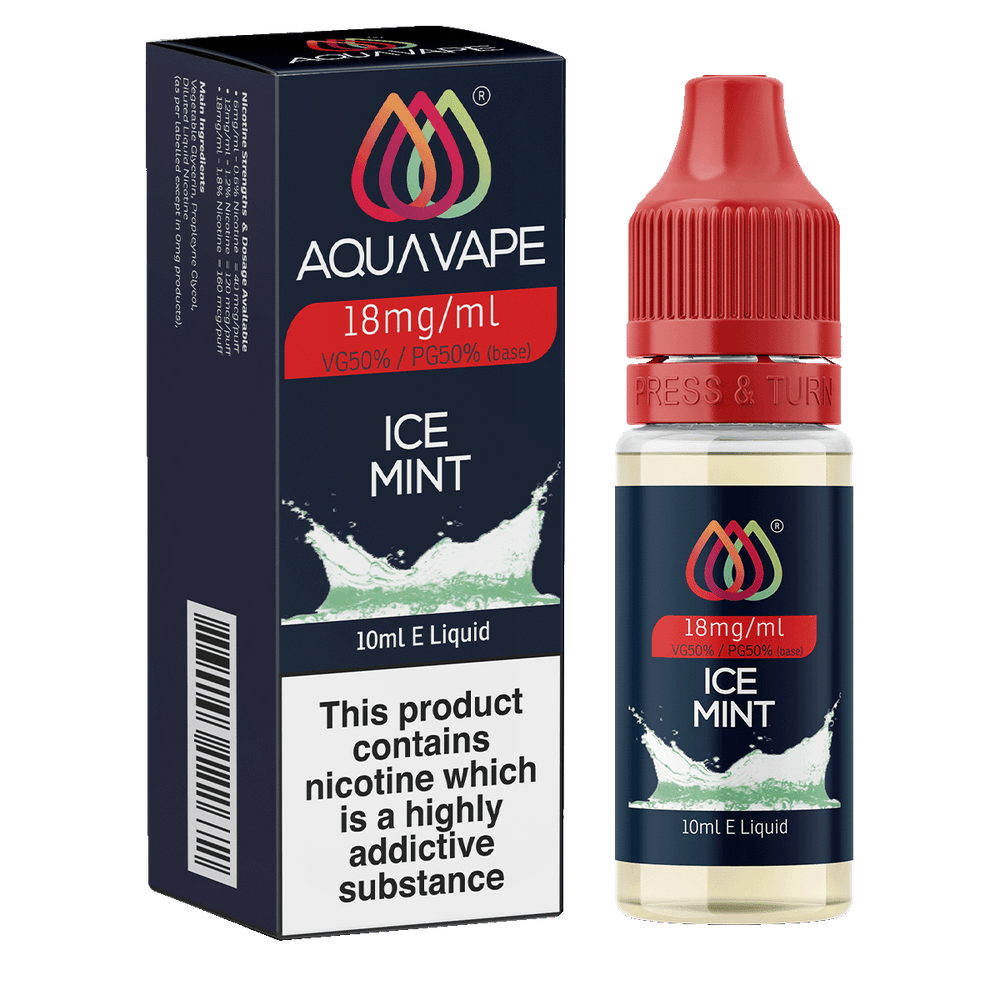 Ice Mint E-Liquid by Aquavape - 10ml 18mg