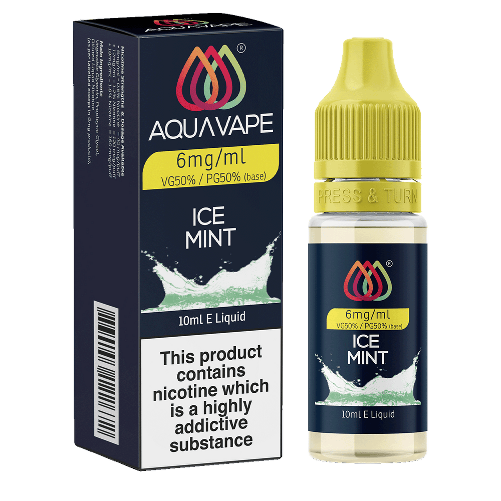 Ice Mint E-Liquid by Aquavape - 10ml 6mg