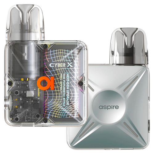 Aspire Cyber X Vape Kit Pearl Silver