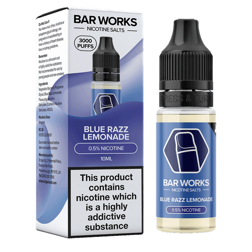 Blue Razz Lemonade Nic Salt by Bar Works - 10ml 5mg