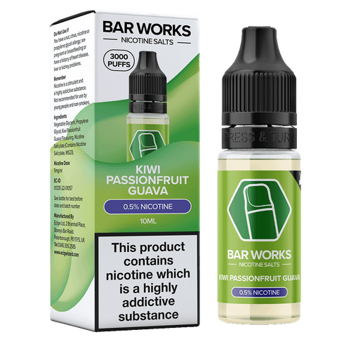 Kiwi Passionfruit Guava Nic Salt by Bar Works - 10ml 5mg