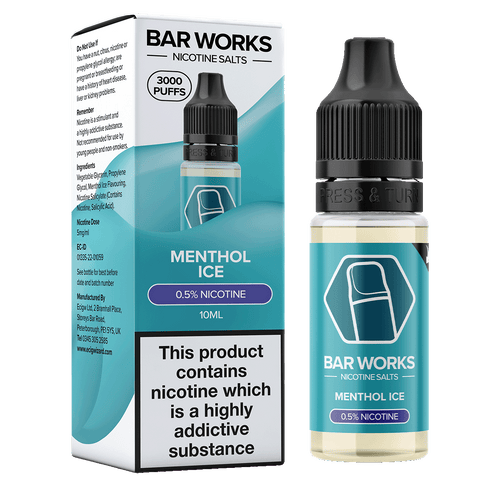 Menthol Ice Nic Salt by Bar Works - 10ml 5mg