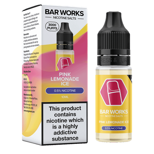 Pink Lemonade Ice Nic Salt by Bar Works - 10ml 5mg