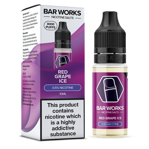 Red Grape Ice Nic Salt by Bar Works - 10ml 5mg