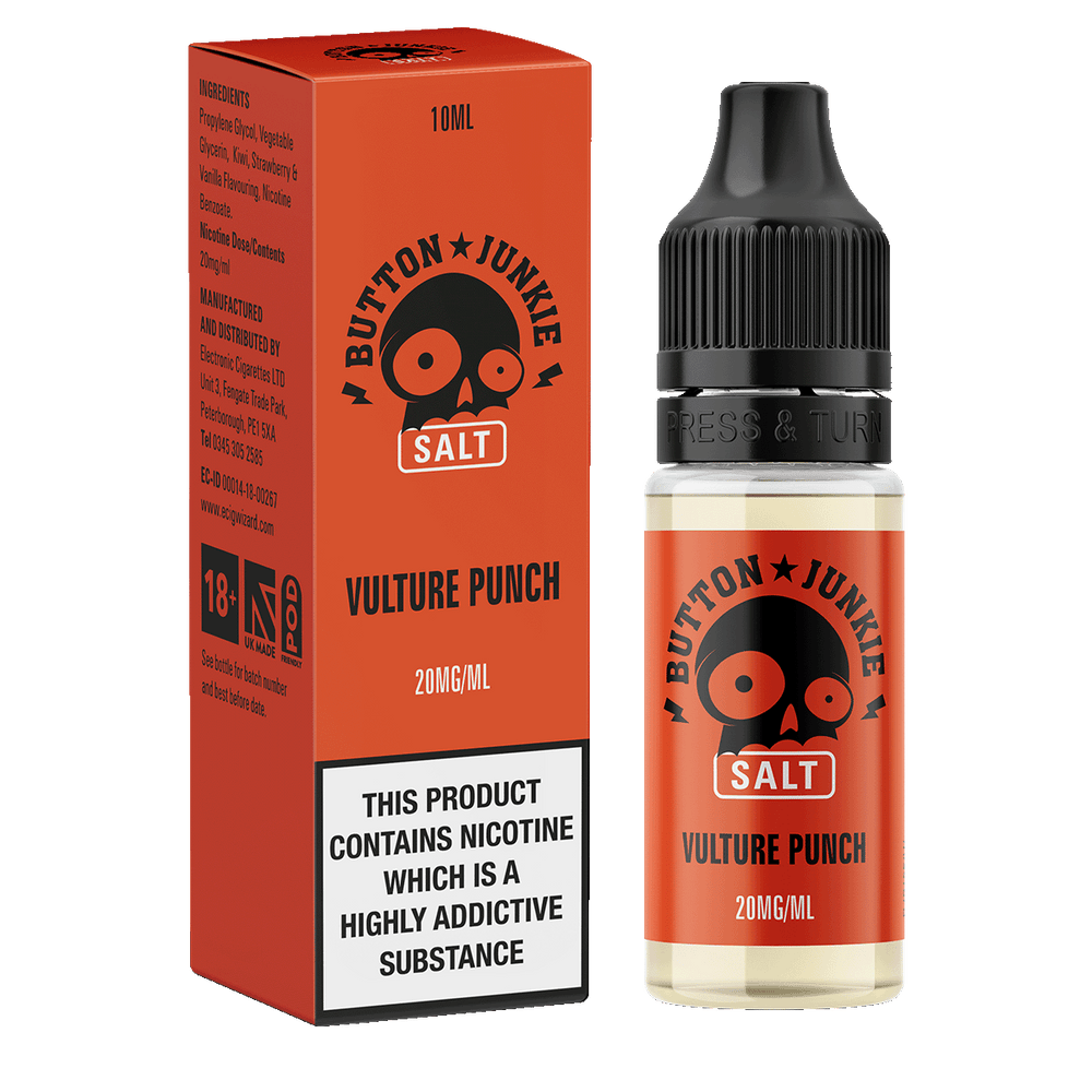 Button Junkie Vulture Punch Nic Salt - 10ml 20mg