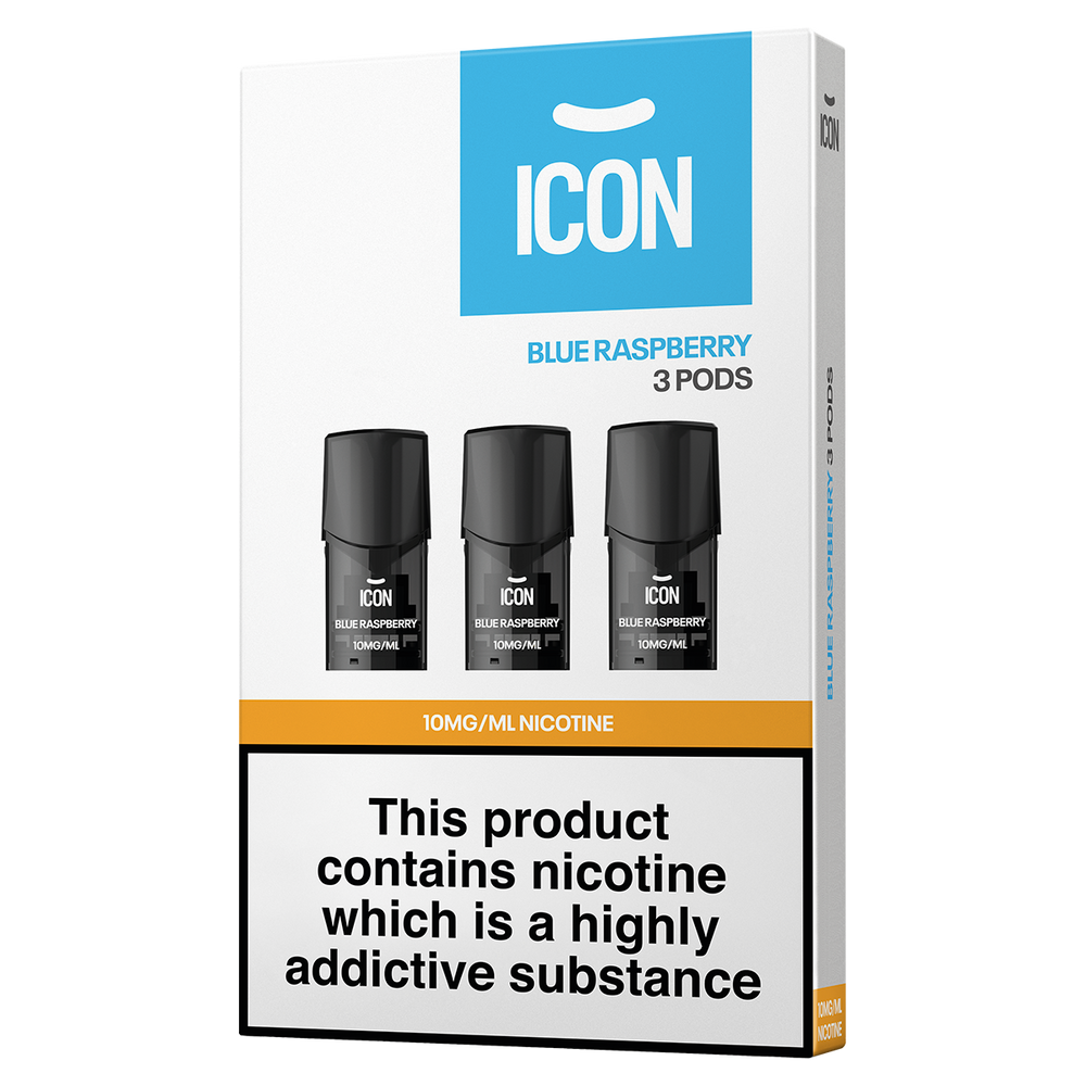 ICON Vape Blue Raspberry Pods (Pack of 3) 10mg