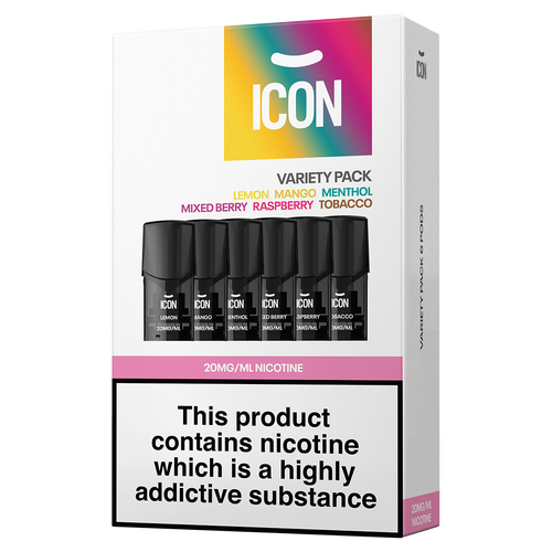 ICON Vape Variety Pack of Pods (Pack of 6) 20mg