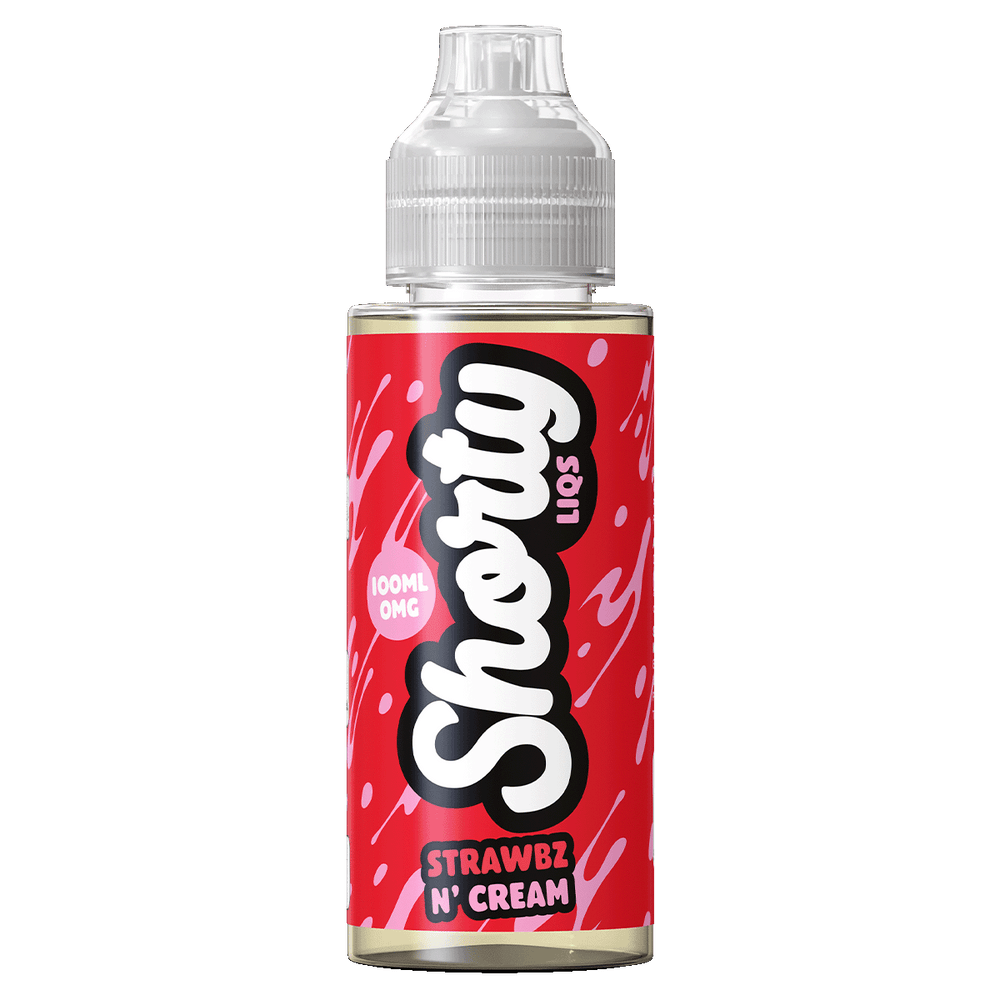 Shorty Liqs Strawbz n' Cream Short Fill - 100ml 0mg