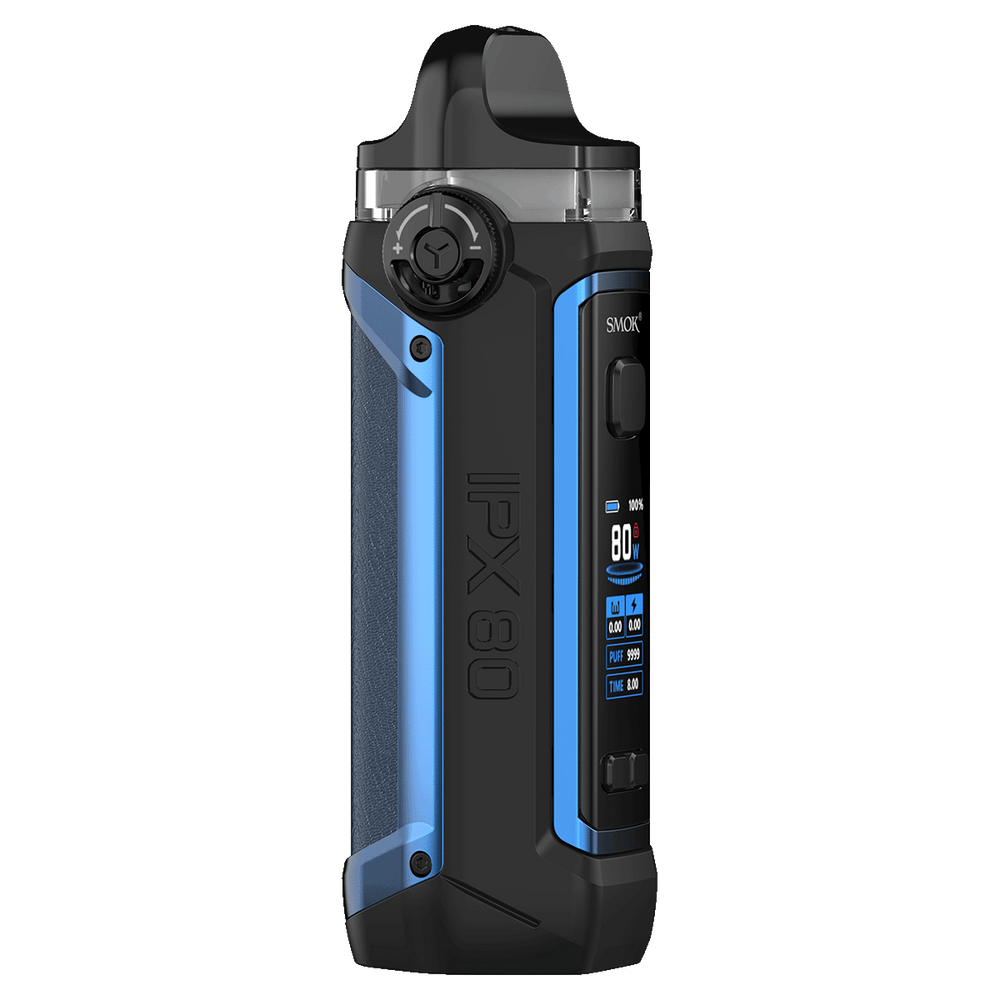 Smok IPX 80 Pod Mod 80W Vape Kit Blue Angled