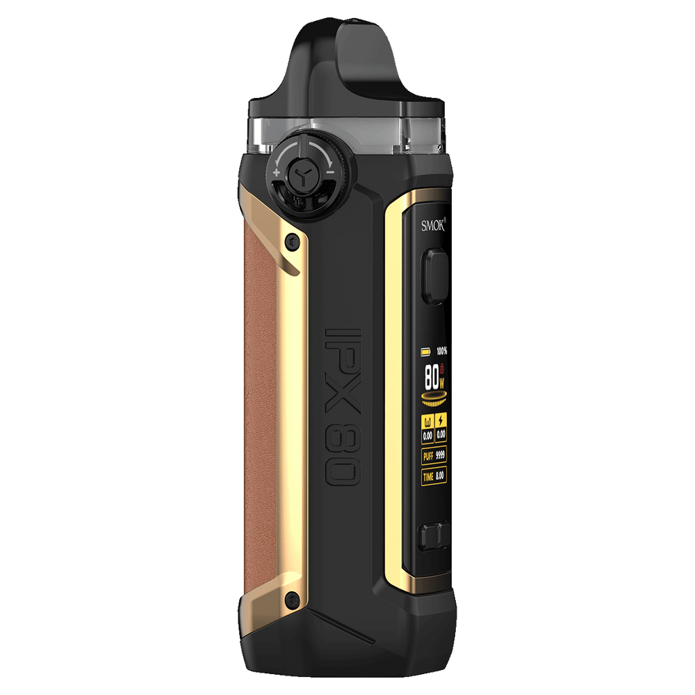 Smok IPX 80 Pod Mod 80W Vape Kit Brown Angled