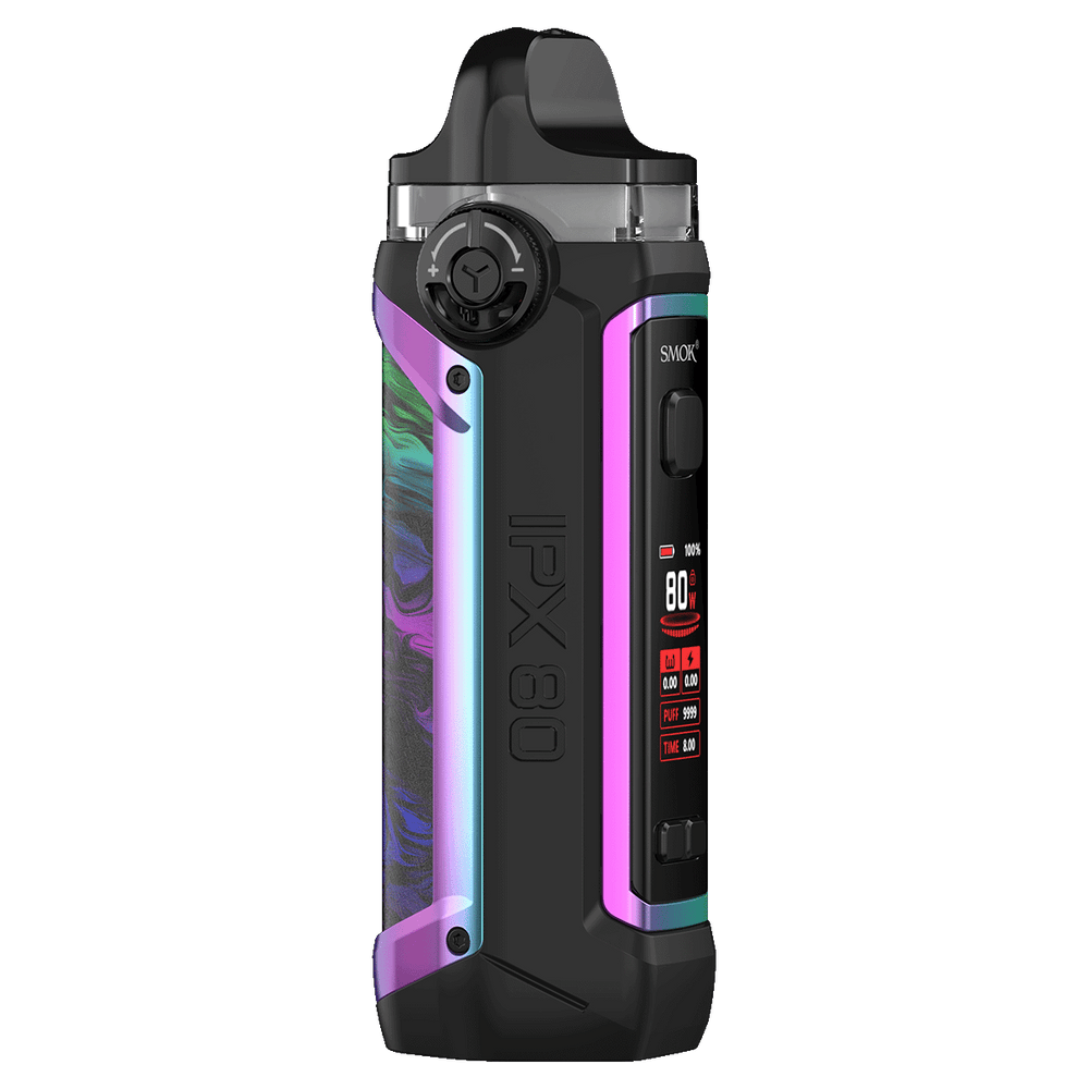 Smok IPX 80 Pod Mod 80W Vape Kit Fluid 7 Colour Angled