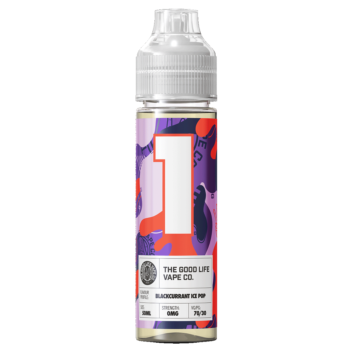 The Good Life Vape Co No. 1 - Blackcurrant Ice Pop Short Fill 50ml 0mg