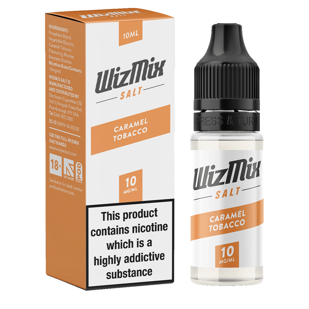 Wizmix Salt Caramel Tobacco - 10ml 10mg