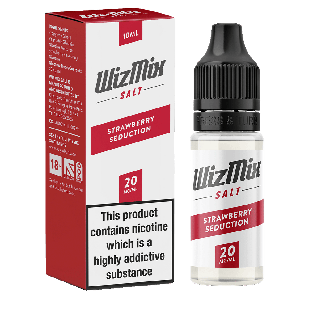 Wizmix Salt Strawberry Seduction - 10ml 20mg